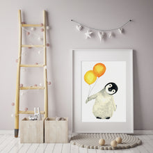artbrush 'Party Penguin' print