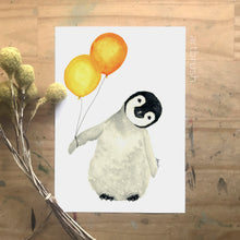 artbrush 'Party Penguin' print