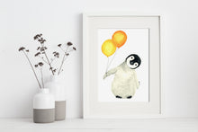 artbrush 'Party Penguin' print
