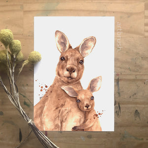 artbrush 'Mother's Day 2023 Kangaroos' print