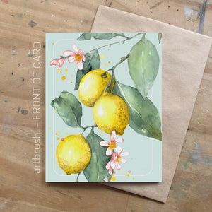 artbrush 'Lemon Delicious' card
