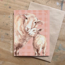 artbrush 'Mother Sheep' card