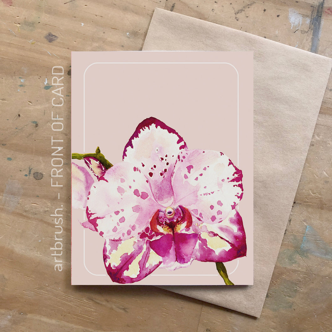 artbrush 'Orchid' card