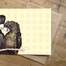 artbrush 'Black Cockatoos' card