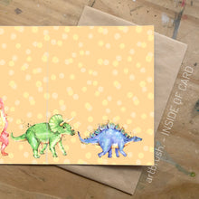 artbrush 'Happy Birthday - Dinosaur' card
