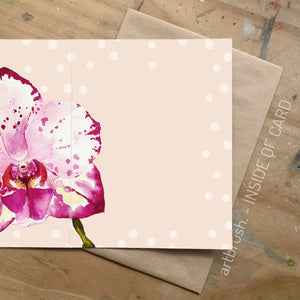 artbrush 'Orchid' card