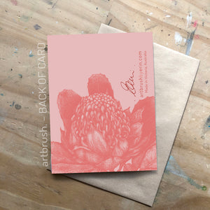 artbrush BOOKMARK CARD 'Gumleaves'