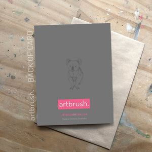 artbrush 'Nap Time' card