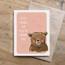 artbrush 'Mumma Bear' card