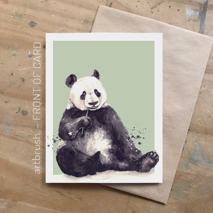 artbrush 'Panda' card