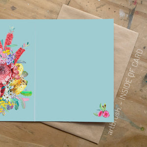 artbrush BOOKMARK CARD 'Oz Flowers'
