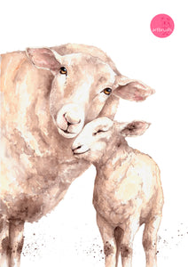 artbrush 'Mother Sheep' print (sheep)