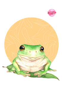 artbrush Oz Series 'GREEN TREE FROG' print