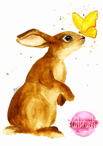 artbrush 'Butterfly Bunny' print * RETIRED PRINT ONLY AVAILABLE ONLINE *