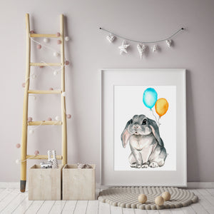 artbrush 'Birthday Bunny' print
