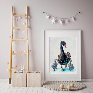 artbrush 'Swan Song' print