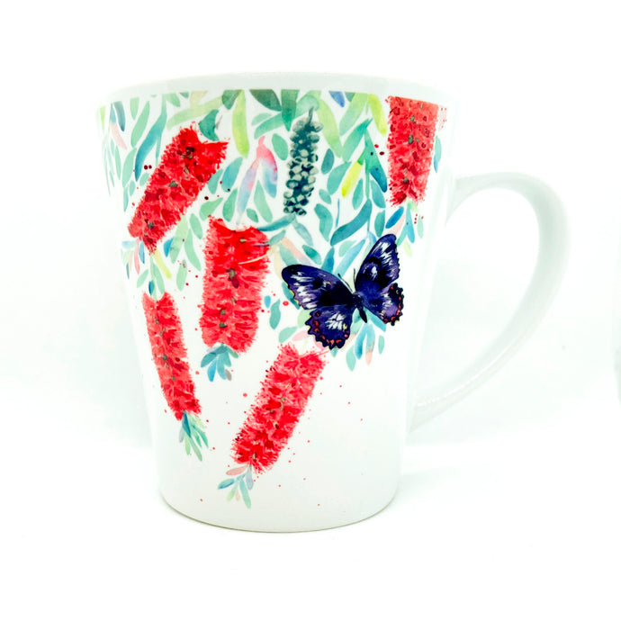 artbrush mug Australian Blooms Series 'bottle brush'