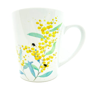 artbrush mug Australian Blooms Series 'wattle'