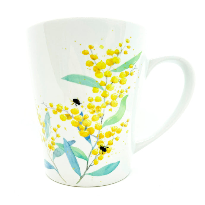 artbrush mug Australian Blooms Series 'wattle'