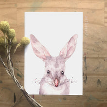 artbrush Aussie animal portrait series 'Bilby' print