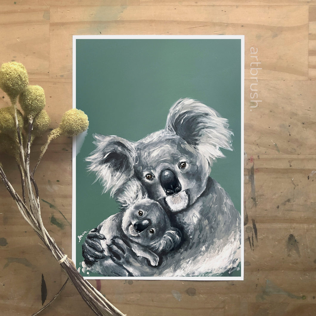 artbrush 'Mother's Day Koalas' (2022 Mother's Day print)