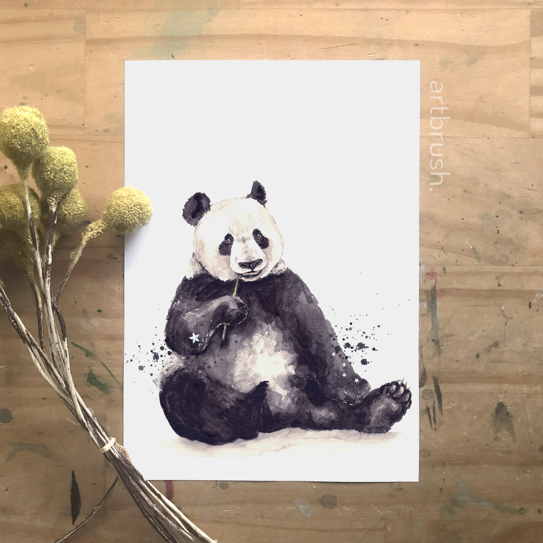 artbrush 'Panda' print