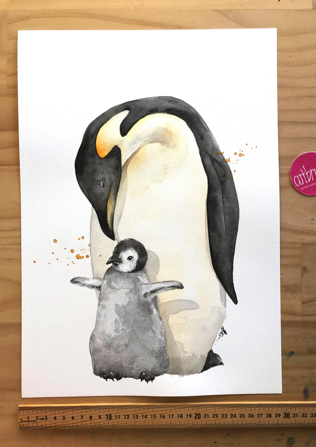 artbrush 'Trove Penguins' ORIGINAL
