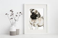 artbrush DOGS 'Pugsley' print (Pug)
