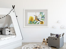 artbrush 'Spinebill & Banksia' print