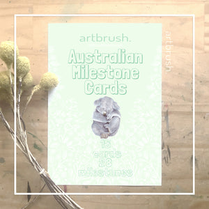 artbrush 'Australian Baby Milestone Cards'