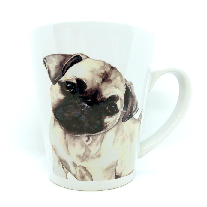 artbrush mug 'Pugsley Pug'