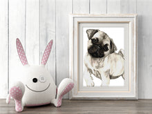 artbrush DOGS 'Pugsley' print (Pug)