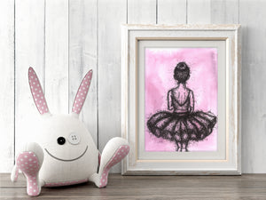 artbrush 'Scribble Ballerina' print * RETIRED PRINT ONLY AVAILABLE ONLINE *